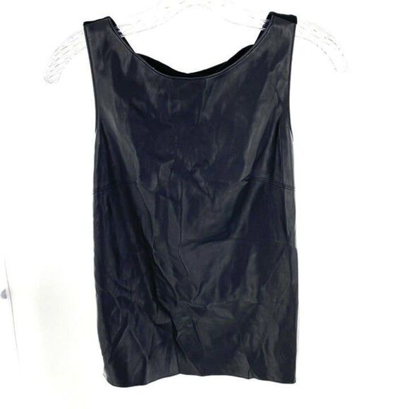 Bailey 44 Faux Leather Black Tank XS - Picture 1 of 8